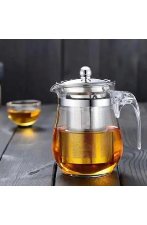 Chaleira de Vidro 900ml com Infusor de Chá