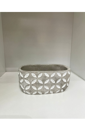 Floreira em  Cimento Étnico