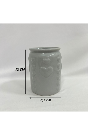 Vaso Cinza Amor G