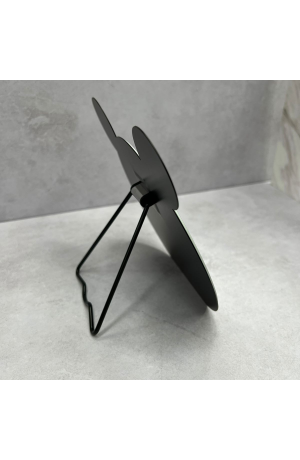 Espelho de Mesa Preto em Metal Mod. Gatinho