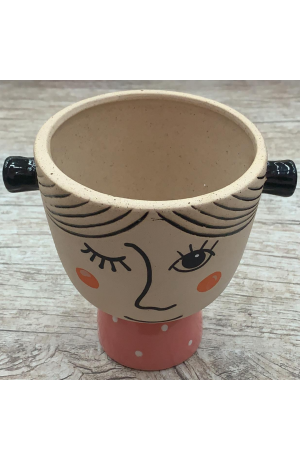 Vaso Rosa de Resina
