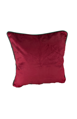 Capa de Almofada Natalina Bordo com Cordone 43x43cm