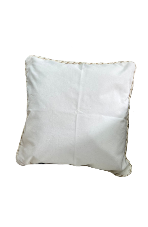 Capa de Almofada Bege Donatella com Cordão Sisal 43x43cm