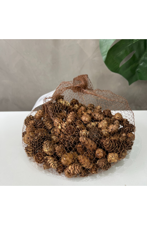 Saquinho com Pinhas de Natal