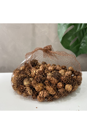 Saquinho com Pinhas de Natal