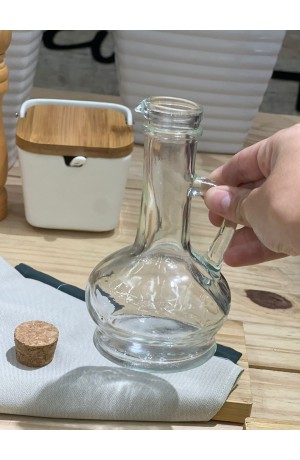 Galheteiro de Vidro com Tampa de Cortiça 230ml