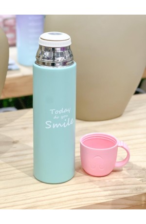 Garrafa Verde Térmica com Copo - 500ml