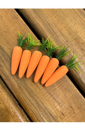 Kit com 6 Cenouras Decorativas