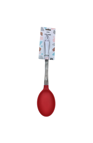 Colher de Silicone Vermelho Cabo Acrilico
