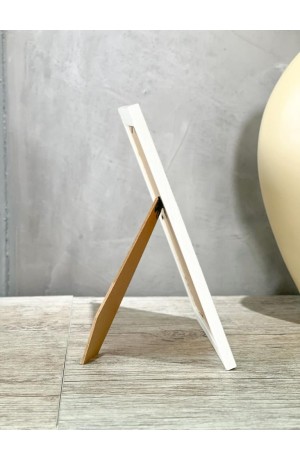 Porta Retrato Branco Folhas 15x20