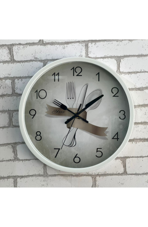 Rélogio de Parede Branco - Talheres