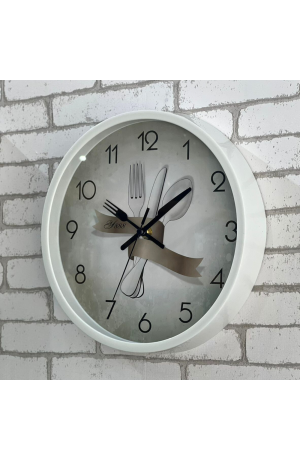 Rélogio de Parede Branco - Talheres