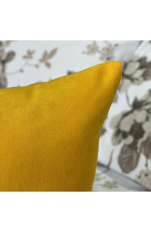 Capa de Almofada Amarela lisa