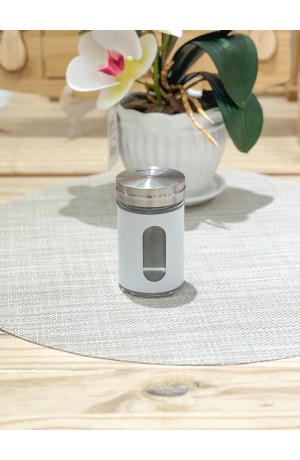 Porta Temperos de Inox Branco 8.3cm