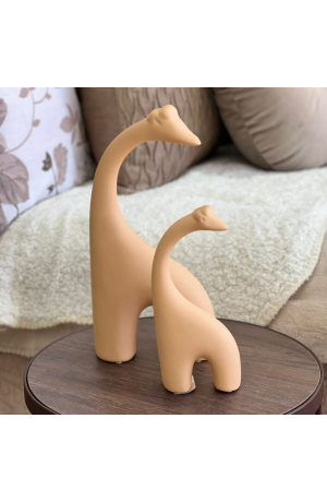 Girafa Amarela Pequena Fosca em Cerâmica