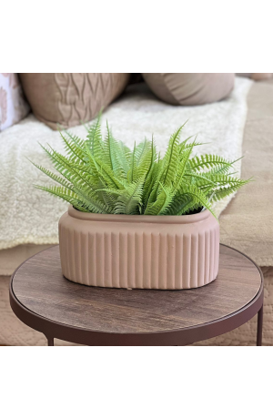 Floreira Waves Marrom em Cerâmica