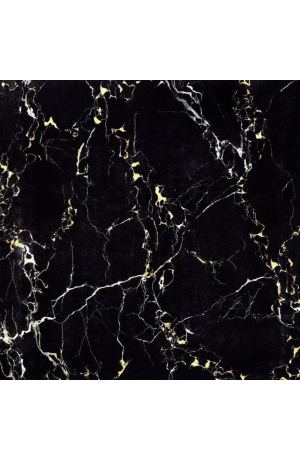 Papel Autoadesivo Mármore Preto com Dourado Lavável 4,50 X 0,60 cm