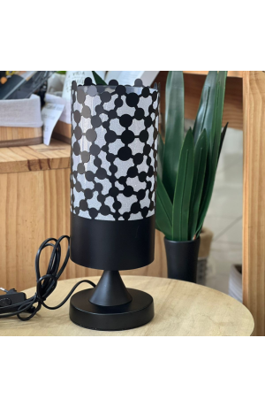 Luminária de Mesa  - Preta  12cm X 33.2cm