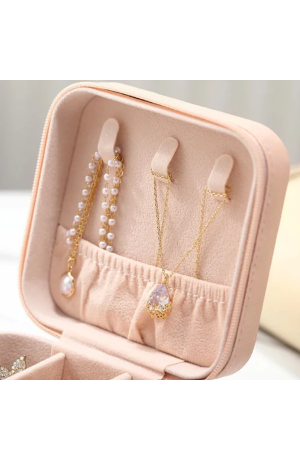 Porta Jóias Salmão Portátil - 9,80cm X 5cm