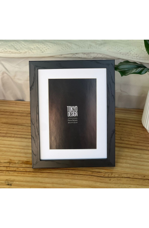 Porta Retrato Preto de MDF - 10cm X 15cm