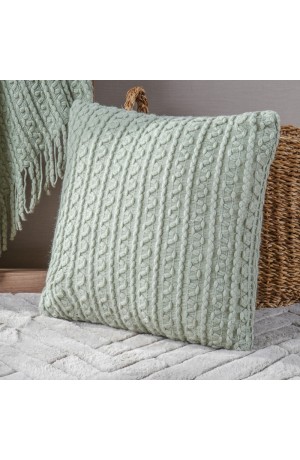  Capa de Almofada Tricot Erva Doce 45x45cm