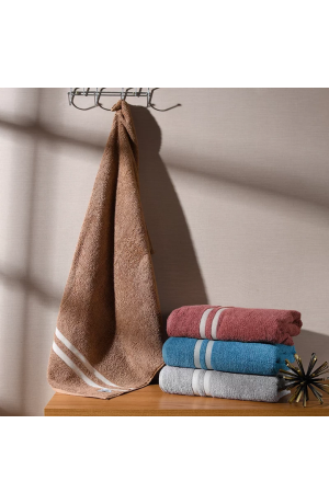 Toalha de Banho Oasis 1,40x70cm Marrom Shitake