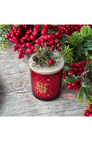 Vela Aromática de Natal 11,5x7cm