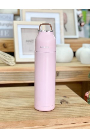 Garrafa Térmica Parede Dupla de Inox  Rosa - 500ml