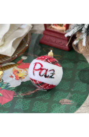 Bola de Natal Xadrez 