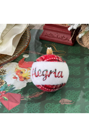 Bola de Natal Xadrez 