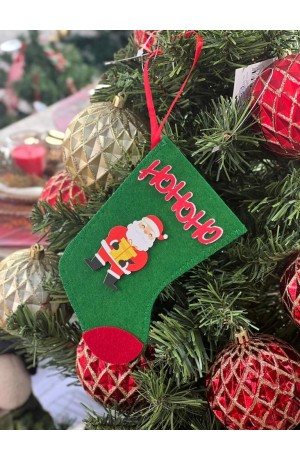 Bota Decorativa de Natal Verde 