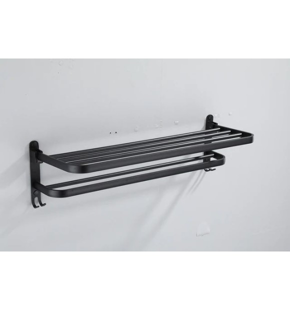 Suporte de Inox para Toalha - Preto