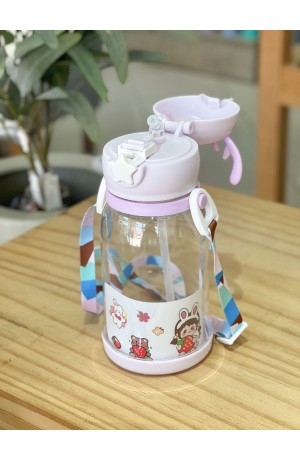 Garrafa Lilás de Plástico 