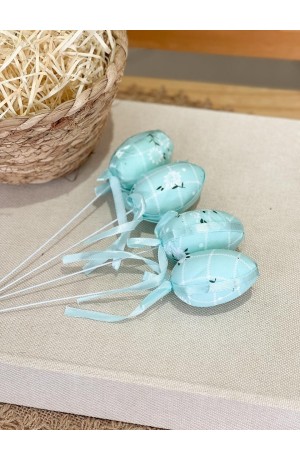 Kit 4 Ovinhos de Páscoa Azul 21cm