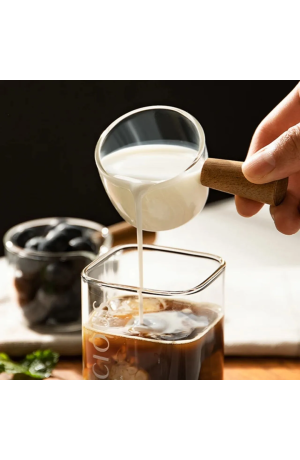 Molheira de Vidro Borossilicato com Cabo de Madeira e Medidor