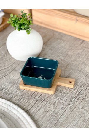 Mini Petisqueira com Tabua de Bambu