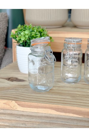 Porta Temperos de Vidro Hermético com 4 Potes 160ml