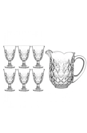 Jogo de Jarra Sicilia - 1,5L com 6 Copos - 300ml - 7 Pcs