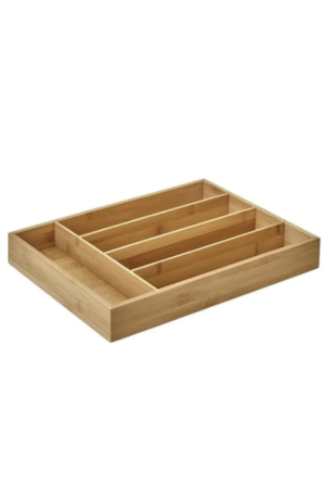 Organizador de Talheres Unite de Bambu  - 33cm X 23cm X 4,5cm