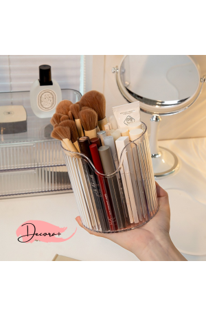 Organizador Transparente Redondo Multiuso de Plástico 12cm X 12cm