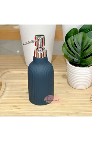 Porta Sabonete Liquido de Porcelana - Azul 350ml