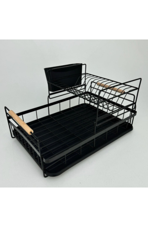  Escorredor De Louças Duplo Bremen - Preto