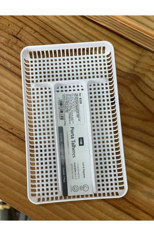 Porta Talheres de Plástico - Branco