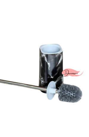 Escova Sanitária Preta Desenho de Marmore - 10.2cm X 46.3cm