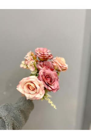 Buquê de Rosas  - Rosa 33cm (Artificial)