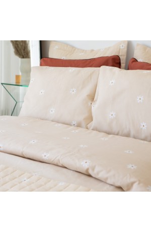 Jogo de Cama Essencialle 150 Fios Margaridas Queen 3 Peças