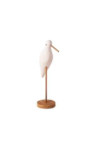 Escultura Gaivota de Poliresina com Base - 29cm