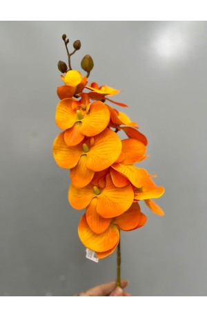 Haste de Orquidea Phalaenopsis - Laranja 74cm (Artificial)