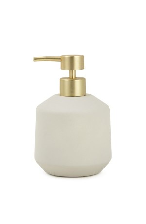 Porta Sabonete Liquido Cinza Claro de Cimento - 200ml