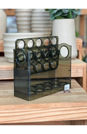 Porta Ovos c/3 Compartimentos de Acrilico - Verde